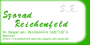 szorad reichenfeld business card